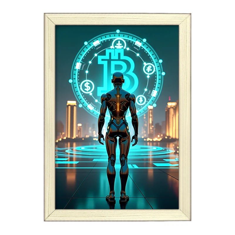 تابلو خندالو طرح بیت کوین (Bitcoin) کد F10611