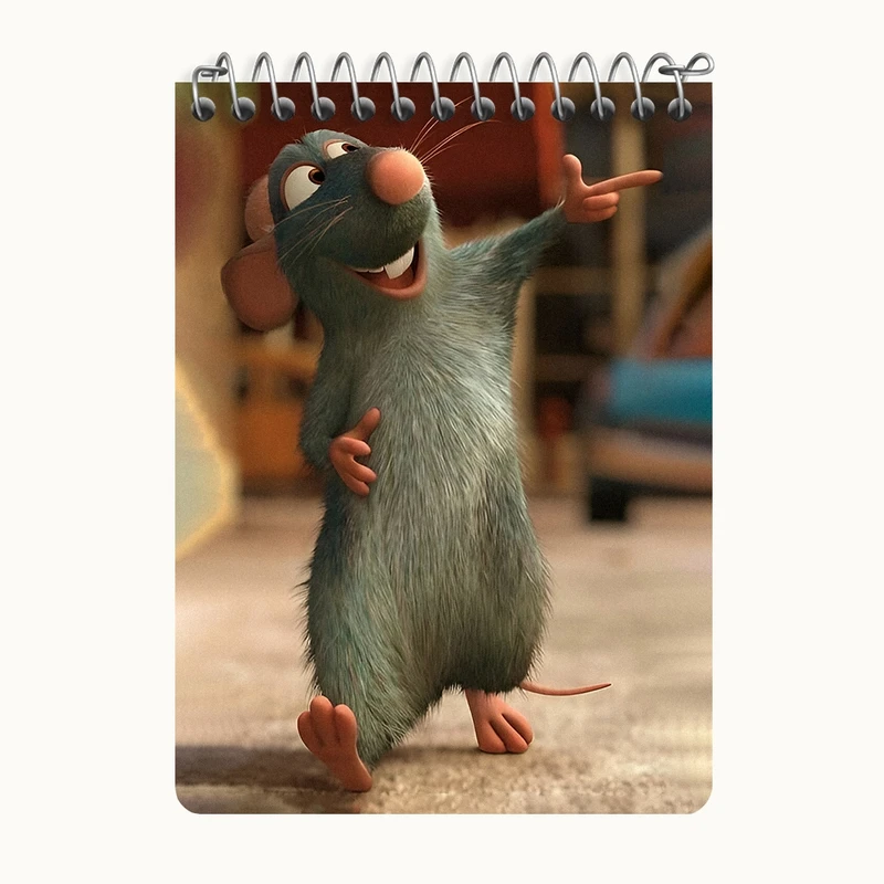 دفتر یادداشت 50 برگ خندالو طرح راتاتویی (Ratatouille) کد N2884