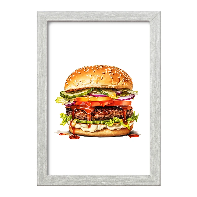 تابلو خندالو طرح فست فود (Fast Food) کد 36559