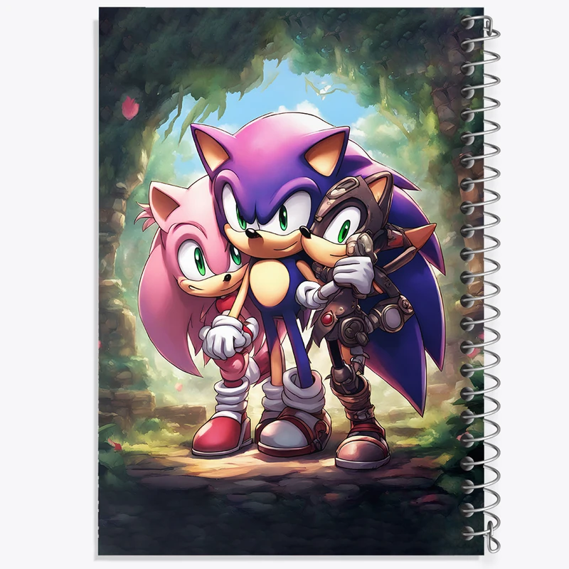 دفتر نقاشی 50 برگ خندالو طرح سونیک (Sonic) کد N8017