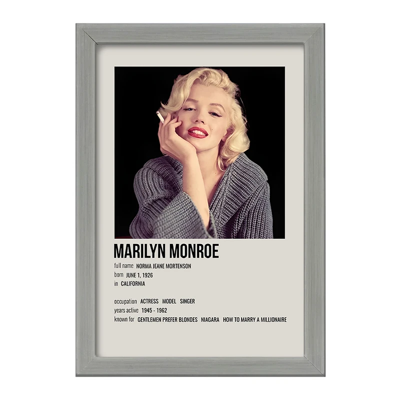 تابلو خندالو طرح مریلین مونرو (Marilyn Monroe) کد F13138