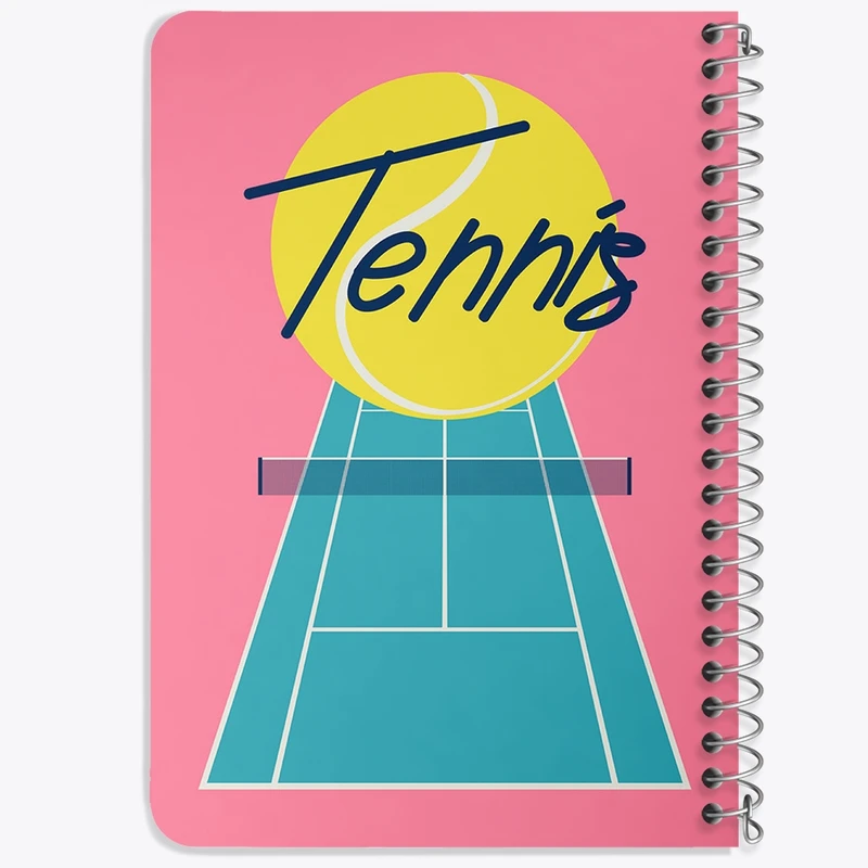 دفتر یادداشت 50 برگ خندالو طرح تنیس Tennis کد 26613