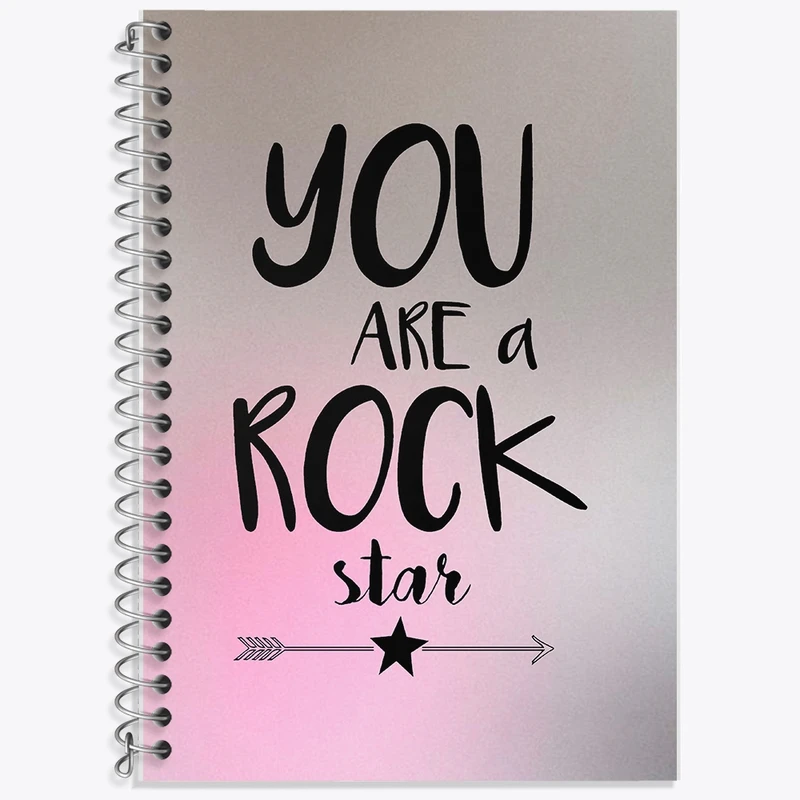 دفتر لغت 50 برگ خندالو طرح You Are A Rock Star کد F11418