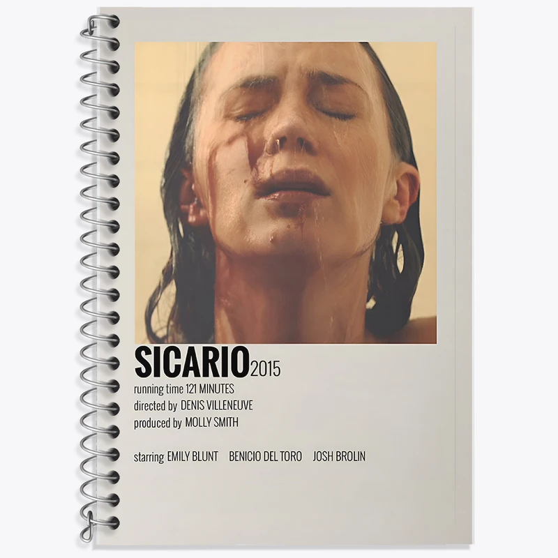 دفتر زبان دوخط 50 برگ خندالو طرح سیکاریو (Sicario) کد F12920