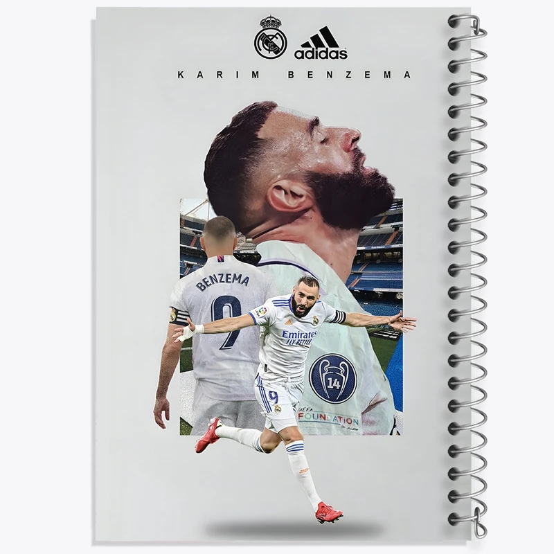 دفتر لیست خرید 50 برگ خندالو طرح کریم بنزما (Karim Benzema) کد F13480
