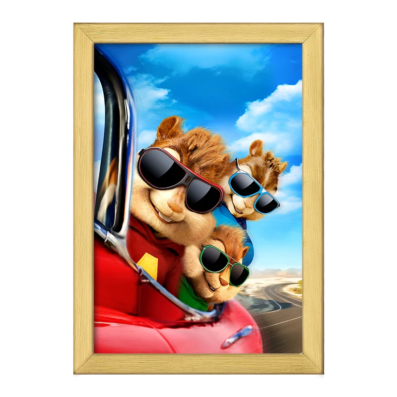 تابلو خندالو طرح آلوین و سنجاب ها کد F8322