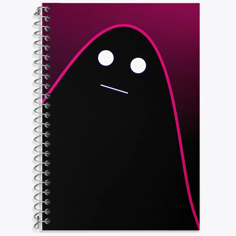 دفتر زبان 50 برگ خندالو مدل سه خط طرح هیولای بامزه کد F10522