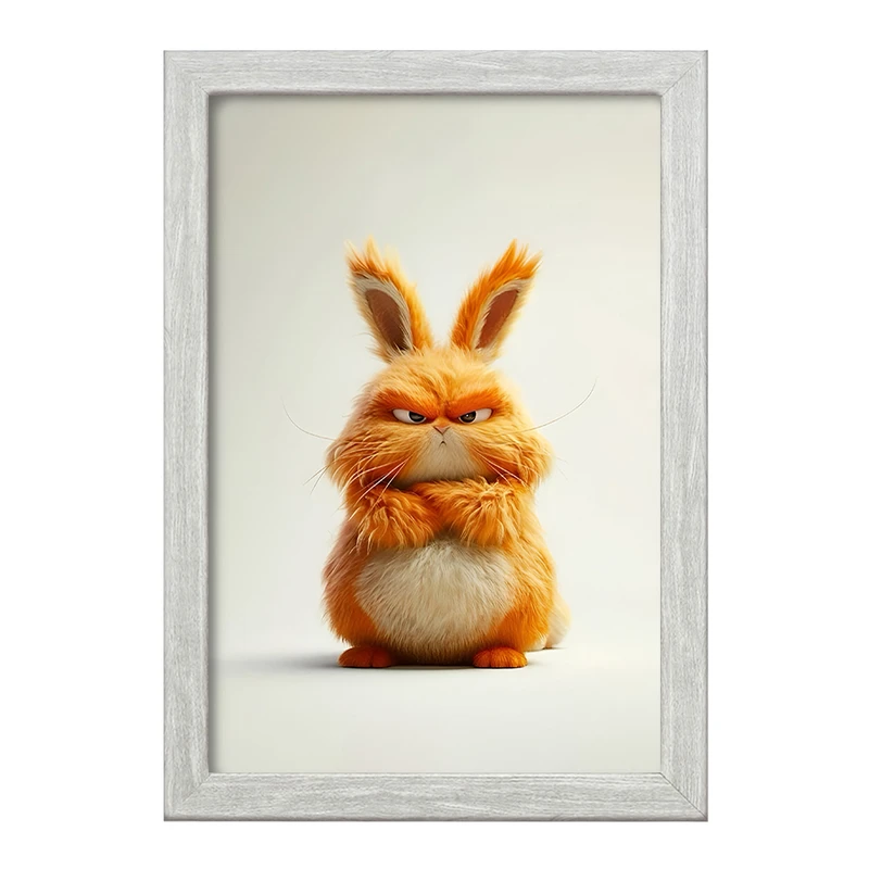تابلو خندالو طرح خرگوش عصبانی کد F6297