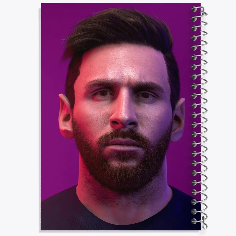 دفتر طراحی 50 برگ خندالو طرح لیونل مسی کد F683