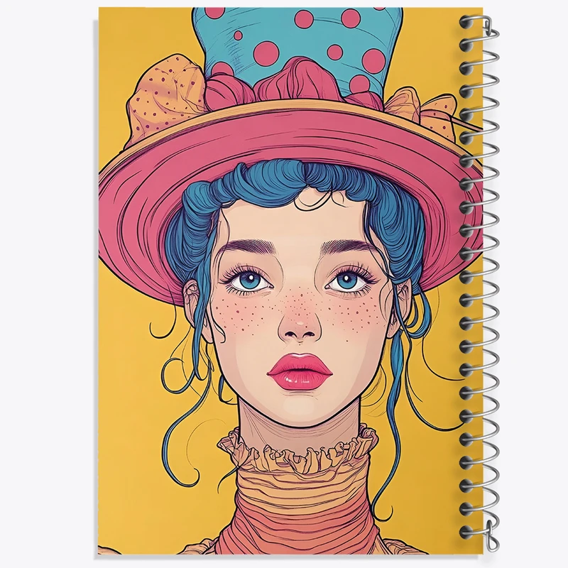 دفتر مشق 100 برگ خندالو طرح دخترانه کد F9635