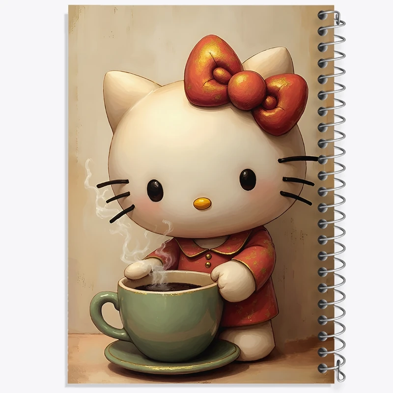 دفتر طراحی 50 برگ خندالو طرح هلو کیتی (Hello Kitty) کد F11704