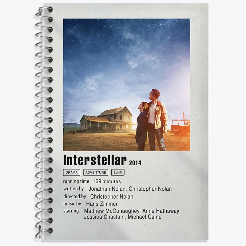 دفتر نت موسیقی 50 برگ خندالو طرح میان ستاره ای (Interstellar) کد F11303