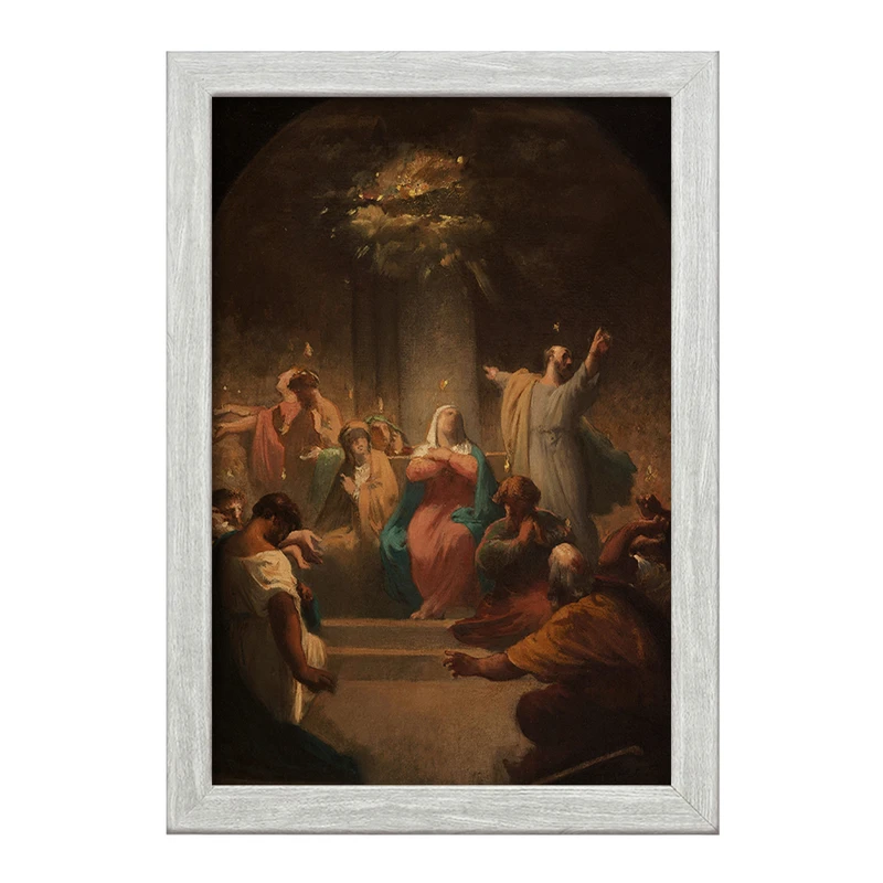 تابلو خندالو طرح نقاشی پنطیکاست اثر فلیکس هانری جاکوموتی کد F12242