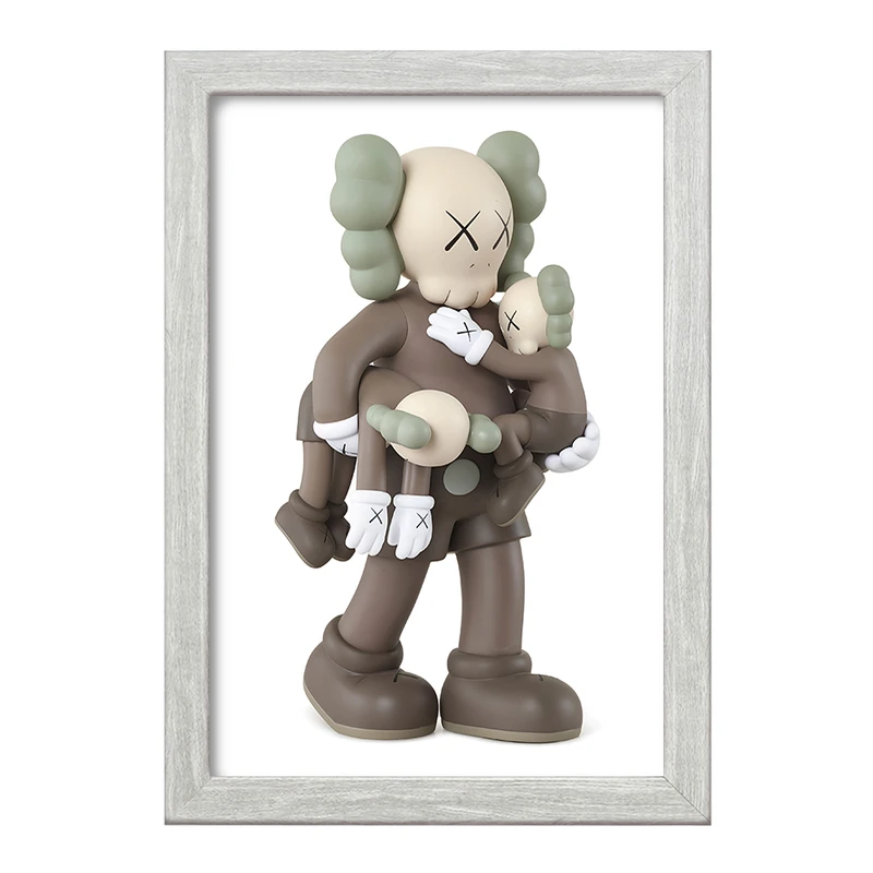 تابلو خندالو طرح عروسک کاز (kaws) کد F3992