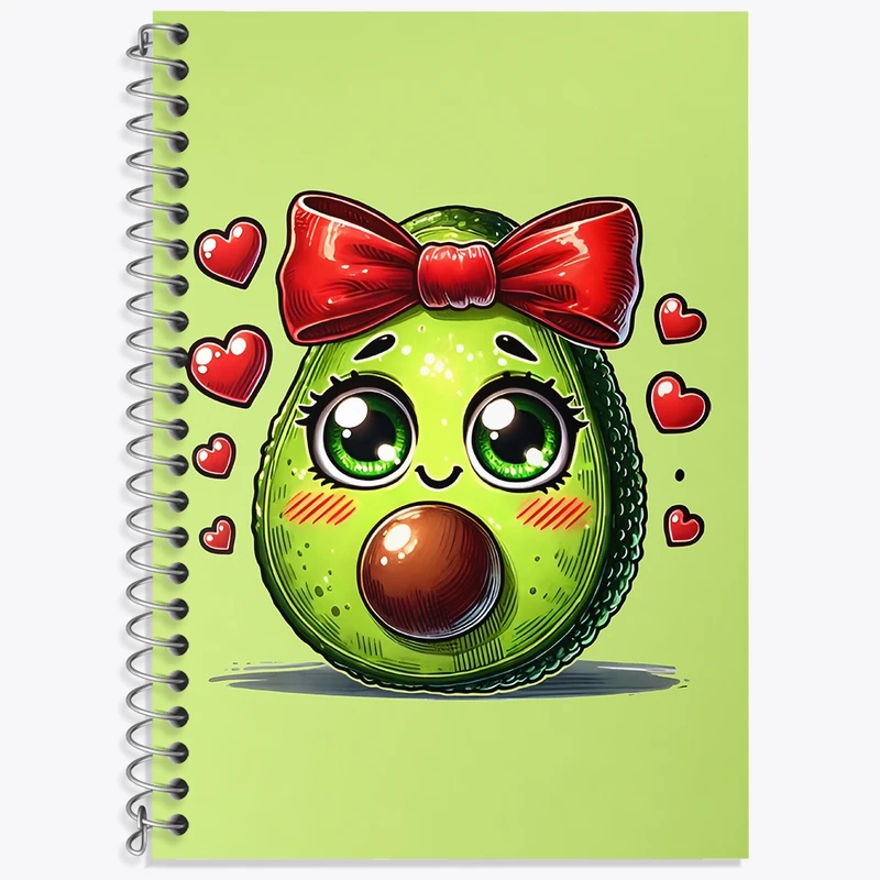 دفتر لغت 50 برگ خندالو طرح آووکادوی بامزه کد N6682