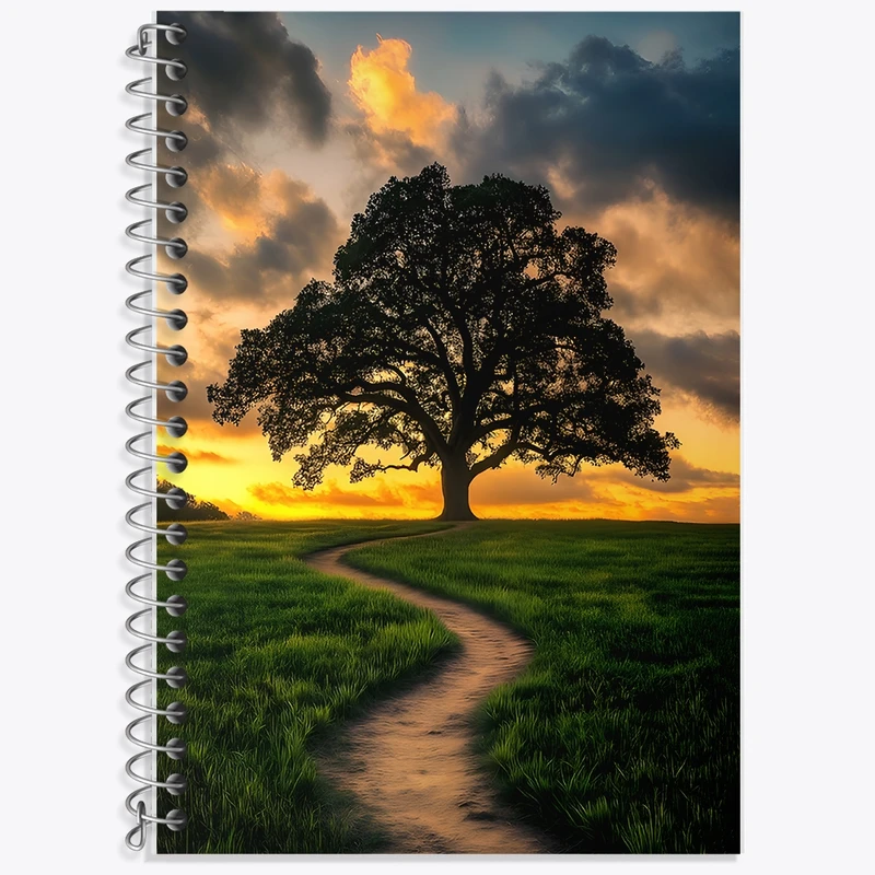 دفتر لغت 50 برگ خندالو طرح تک درخت کد F12762