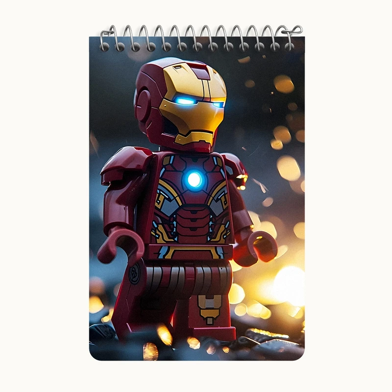 دفتر یادداشت 50 برگ خندالو طرح مرد آهنی مارول (Marvel) کد F6819