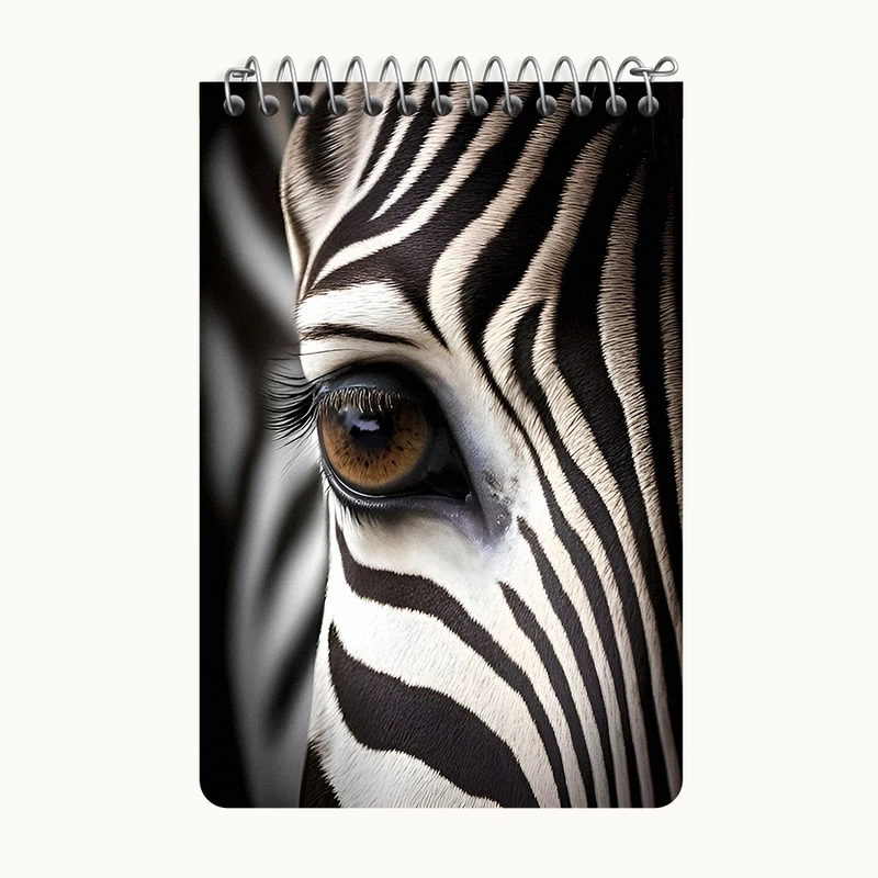 دفتر یادداشت 50 برگ خندالو طرح گورخر کد F8164