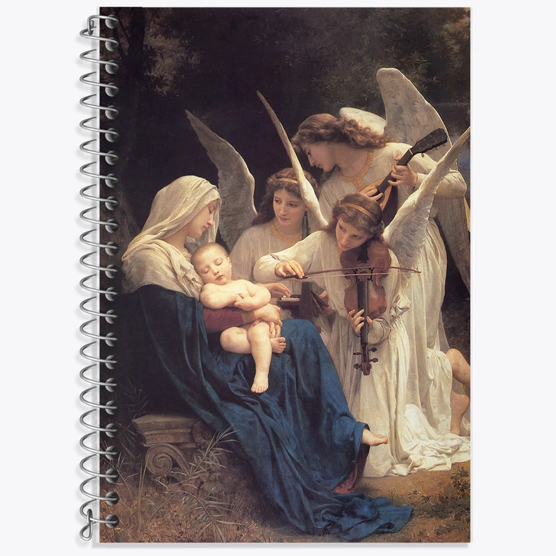 دفتر نت موسیقی 50 برگ خندالو طرح نقاشی آهنگ فرشتگان اثر ویلیام آدولف بوگرو کد F12208