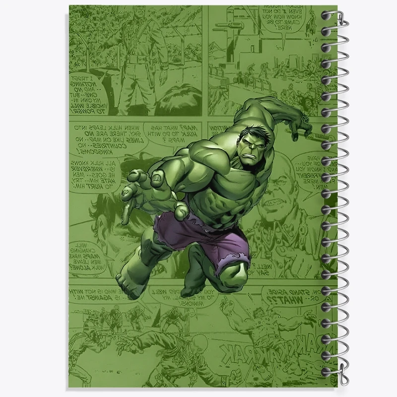 دفتر طراحی 50 برگ خندالو طرح هالک کد F3955