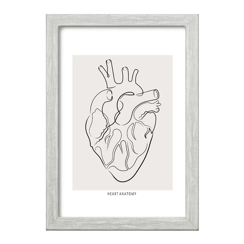 تابلو خندالو طرح آناتومی قلب (Heart Anatomy) کد F13896