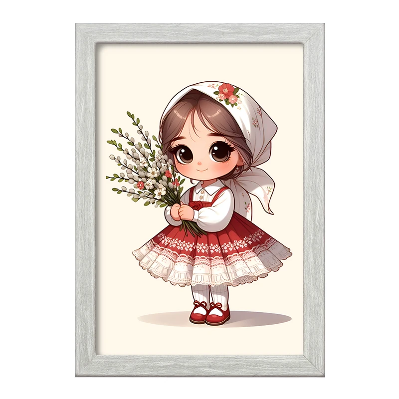 تابلو خندالو طرح دخترانه بانمک کد F7616