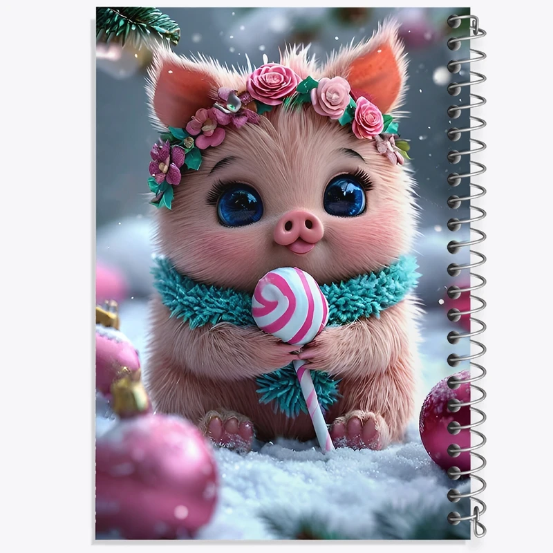 دفتر لیست خرید 50 برگ خندالو طرح خوک کیوت کد F8946