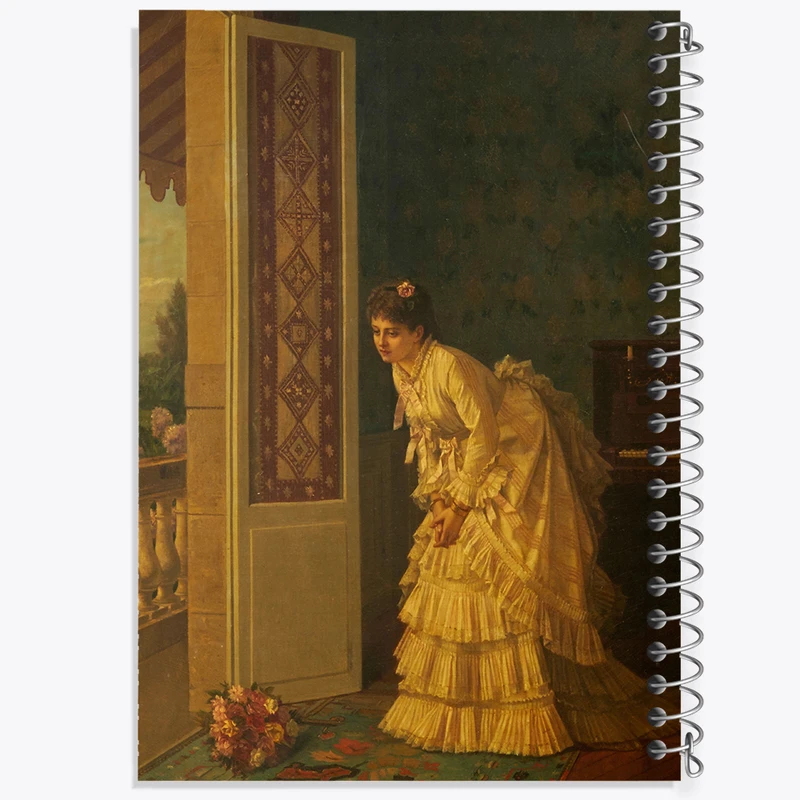 دفتر مشق 50 برگ خندالو طرح نقاشی دسته گل سورپرایز اثر آگوست تولموش کد F12289