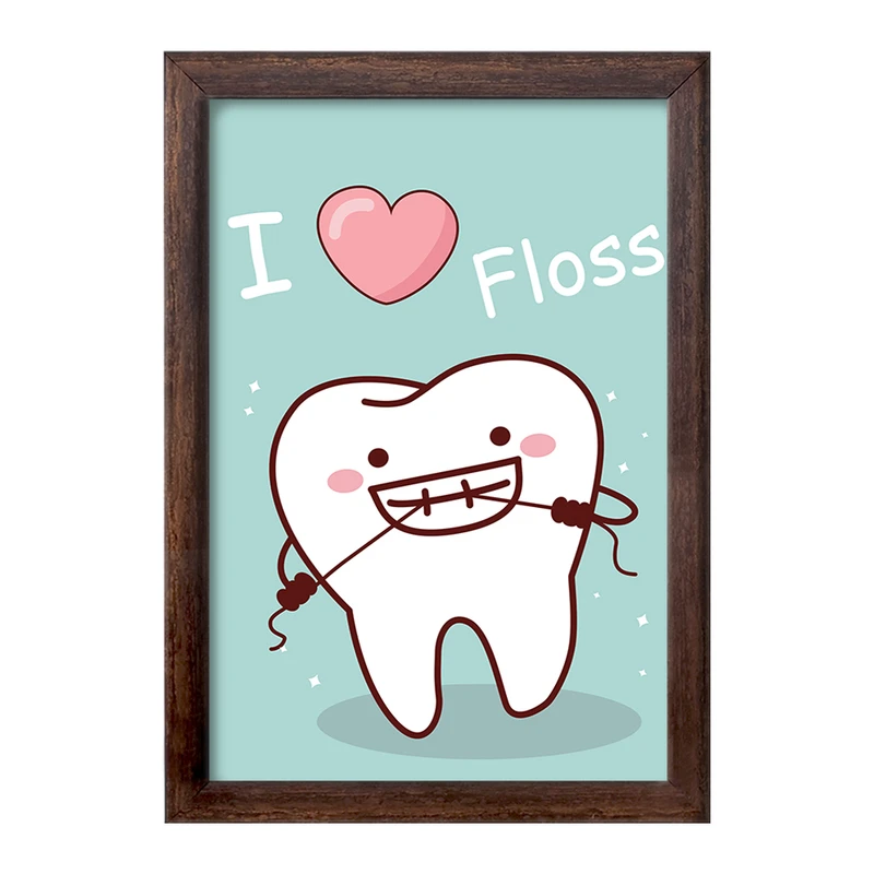 تابلو خندالو طرح دندان و دندان پزشکی کودکانه کد 36689