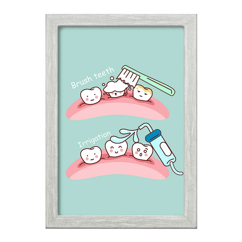 تابلو خندالو طرح دندان و دندان پزشکی کودکانه کد 36772