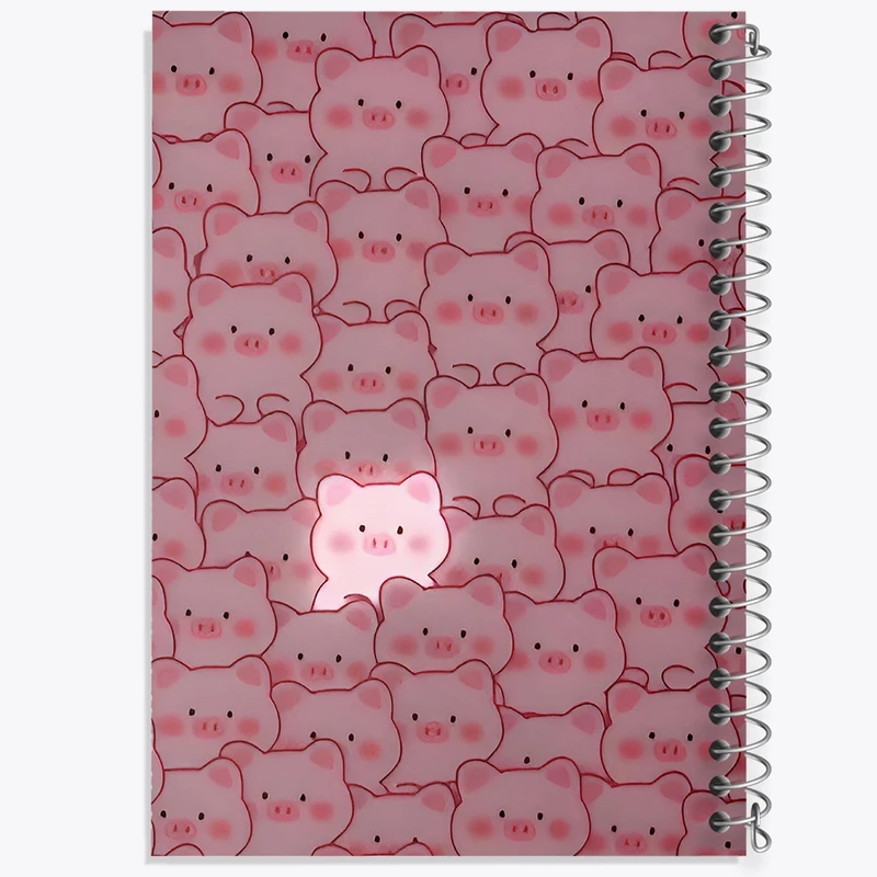 دفتر طراحی 50 برگ خندالو طرح پترن خوک کد N6726