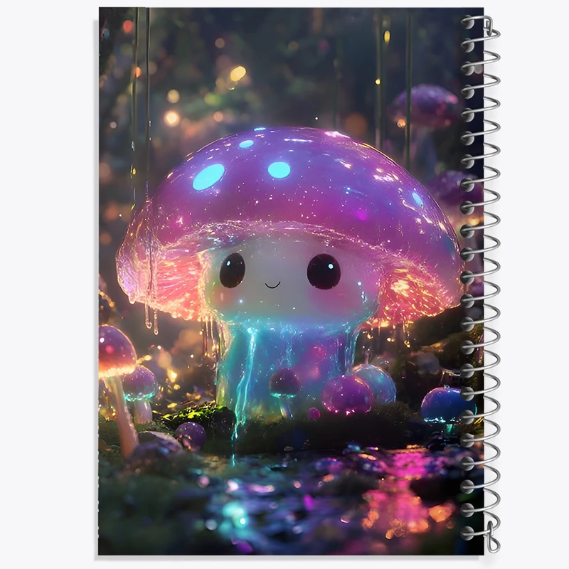 دفتر طراحی 50 برگ خندالو طرح قارچ بامزه کد F11514