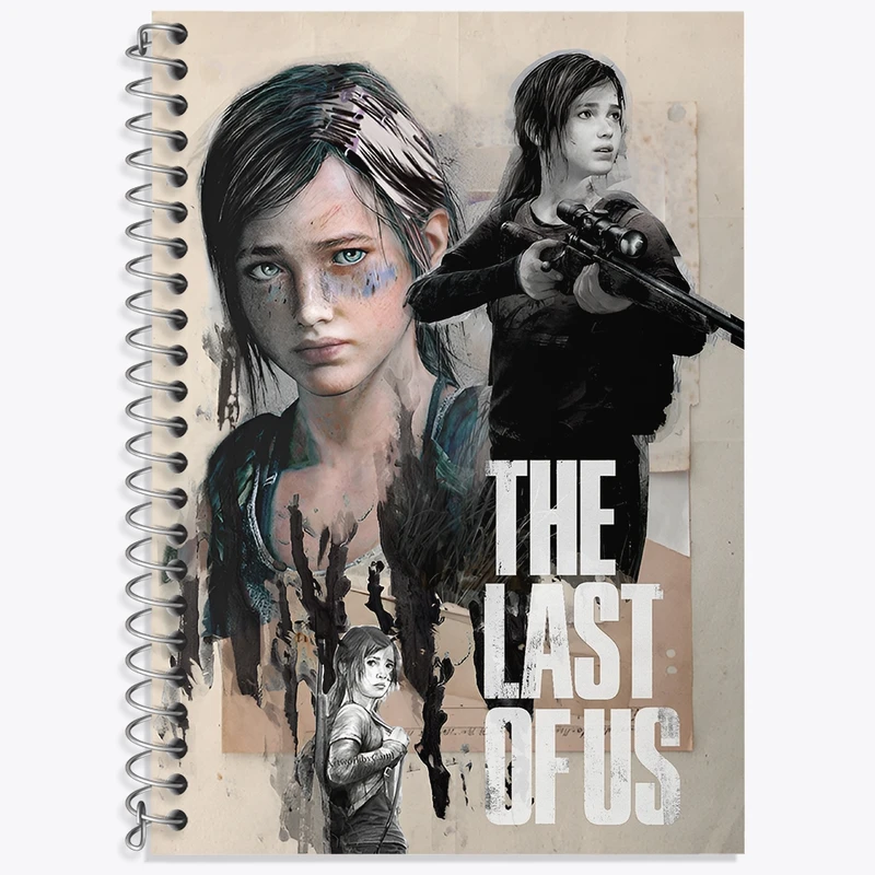 دفتر زبان 50 برگ خندالو مدل سه خط طرح (The Last Of Us) آخرین بازمانده از ما کد N9297