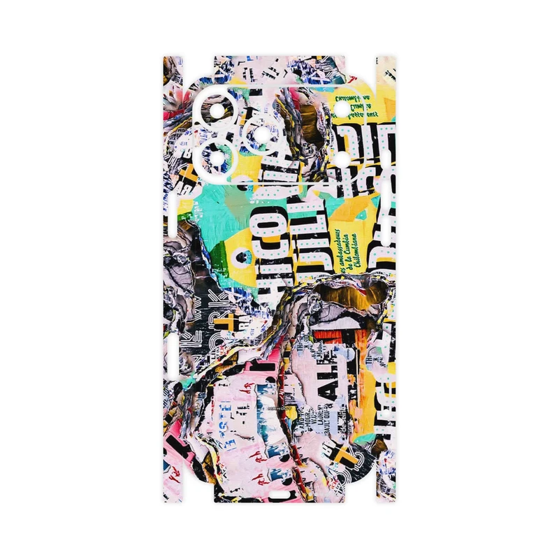 برچسب پوششی ماهوت مدل Collage of Teared Paper-FullSkin مناسب برای گوشی موبایل اپل iPhone 17 Pro Max