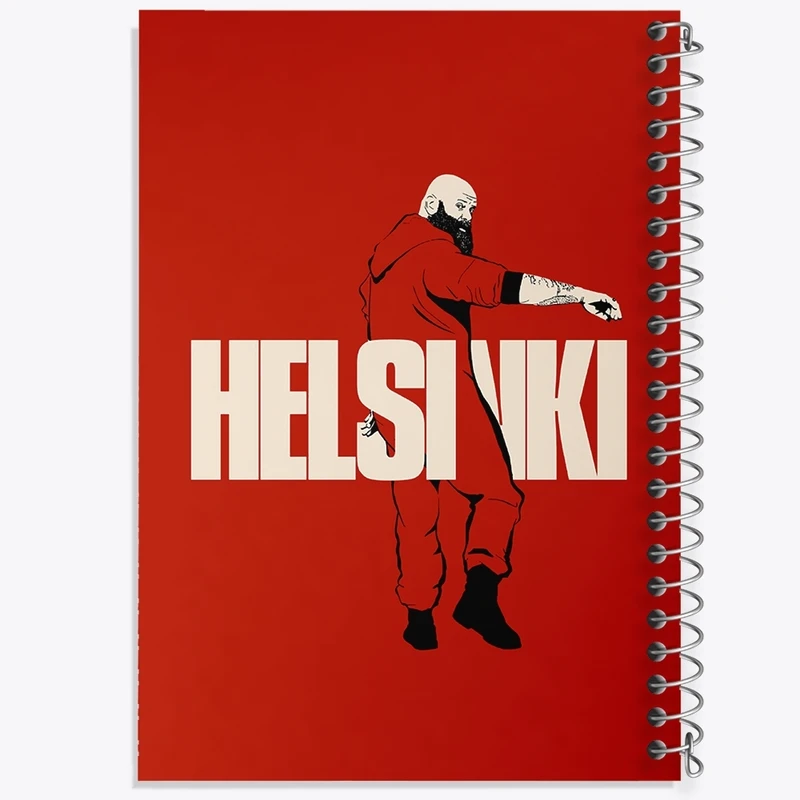 دفتر طراحی 50 برگ خندالو طرح هلسینکی سریال خانه ی کاغذی کد F1713