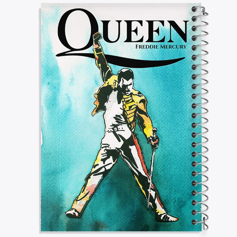 دفتر نقاشی 50 برگ خندالو طرح فردی مرکوری (Freddie Mercury) کد F11452