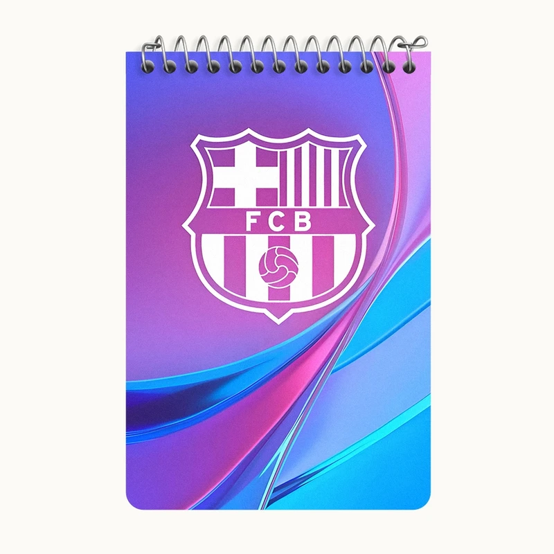 دفتر یادداشت 50 برگ خندالو طرح بارسلونا (Barcelona) کد F6866