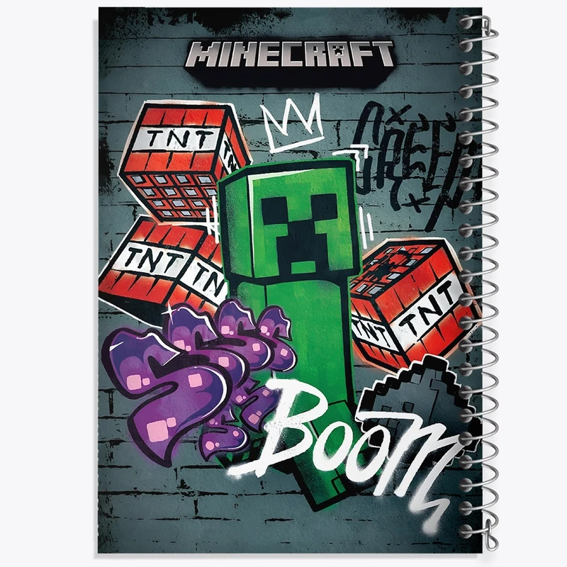 دفتر شطرنجی 50 برگ خندالو طرح بازی ماینکرافت (Minecraft) کد N9120
