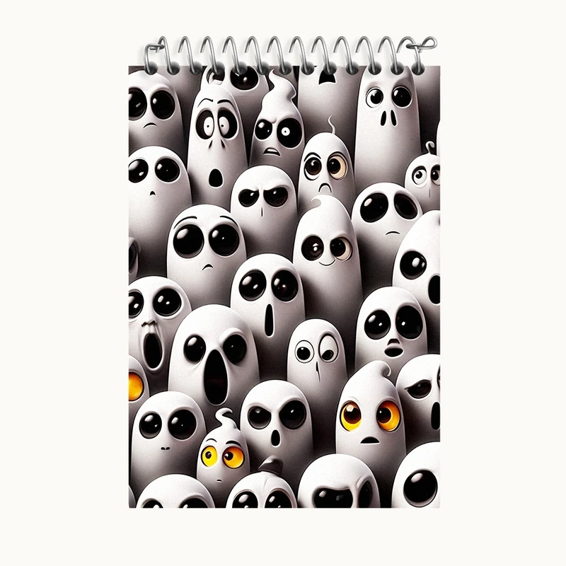 دفتر یادداشت 50 برگ خندالو طرح پترن روحی کد F6195