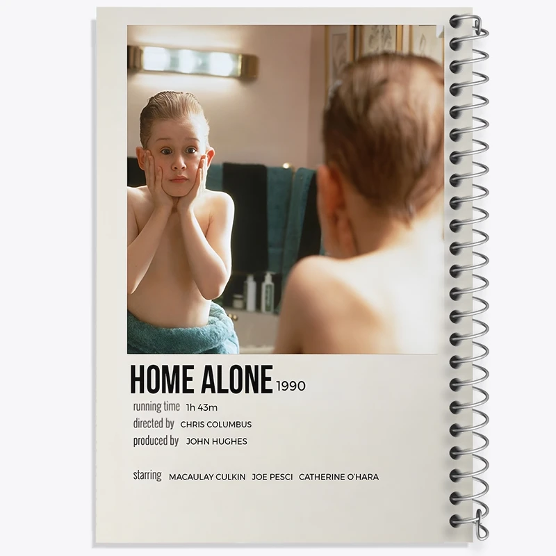 دفتر شطرنجی 50 برگ خندالو طرح تنها در خانه (Home Alone) کد F13372