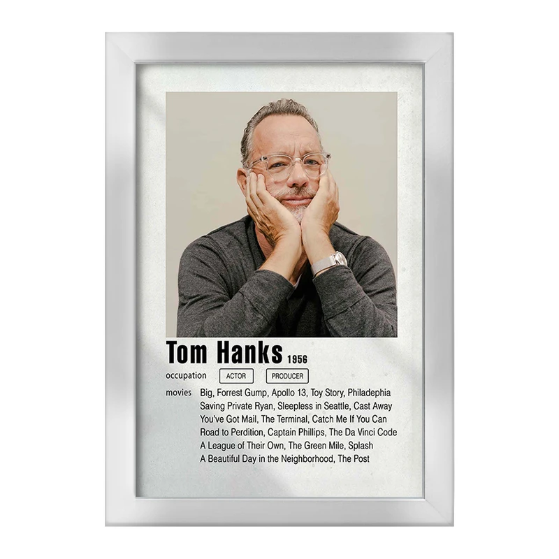 تابلو خندالو طرح تام هنکس (Tom Hanks) کد F11203