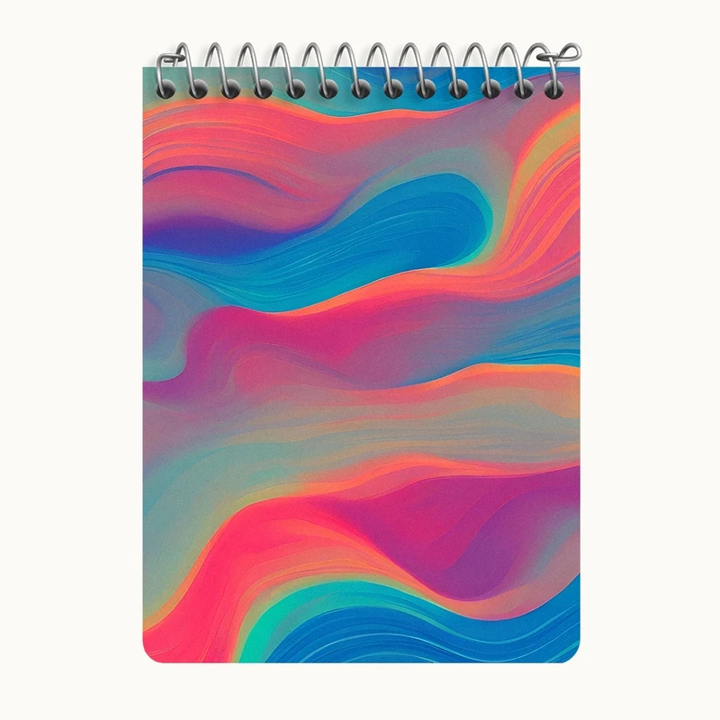 دفتر یادداشت 50 برگ خندالو طرح مدرن رنگی کد N6788