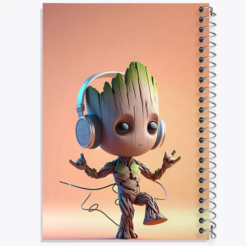 دفتر نقاشی 50 برگ خندالو طرح گروت (Groot) کد F8733