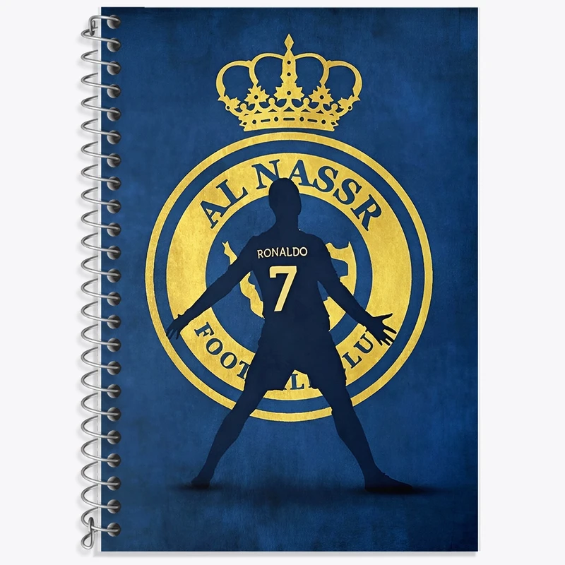 دفتر زبان 50 برگ خندالو مدل سه خط طرح کریستیانو رونالدو کد F14263