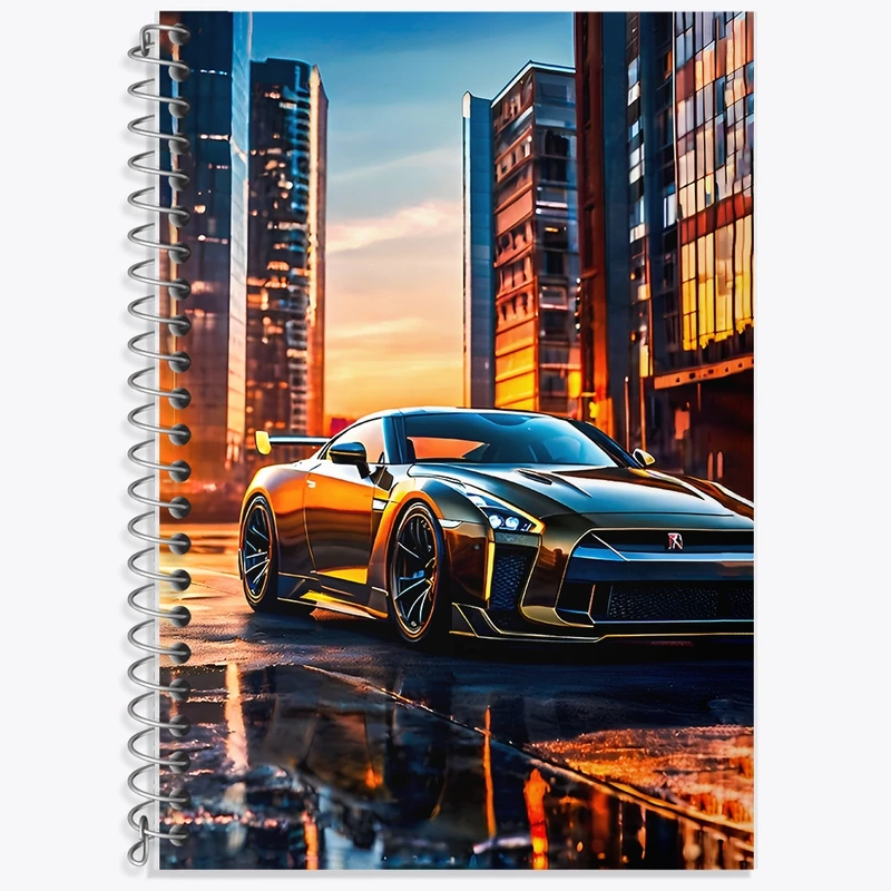 دفتر زبان 50 برگ خندالو مدل سه خط طرح ماشین اسپرت کد F11881