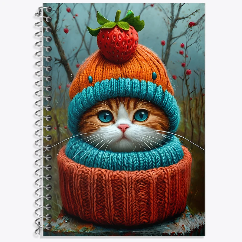 دفتر نت موسیقی 50 برگ خندالو طرح گربه سرمایی کد F12814