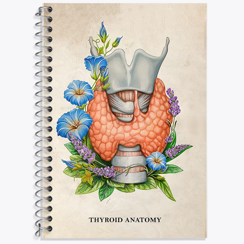 دفتر نت موسیقی 50 برگ خندالو طرح آناتومی تیروئید (Thyroid Anatomy) کد F14007