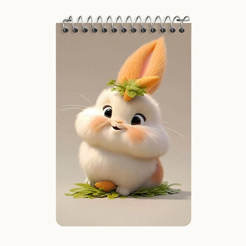 دفتر یادداشت 50 برگ خندالو طرح خرگوش بامزه کد F5745