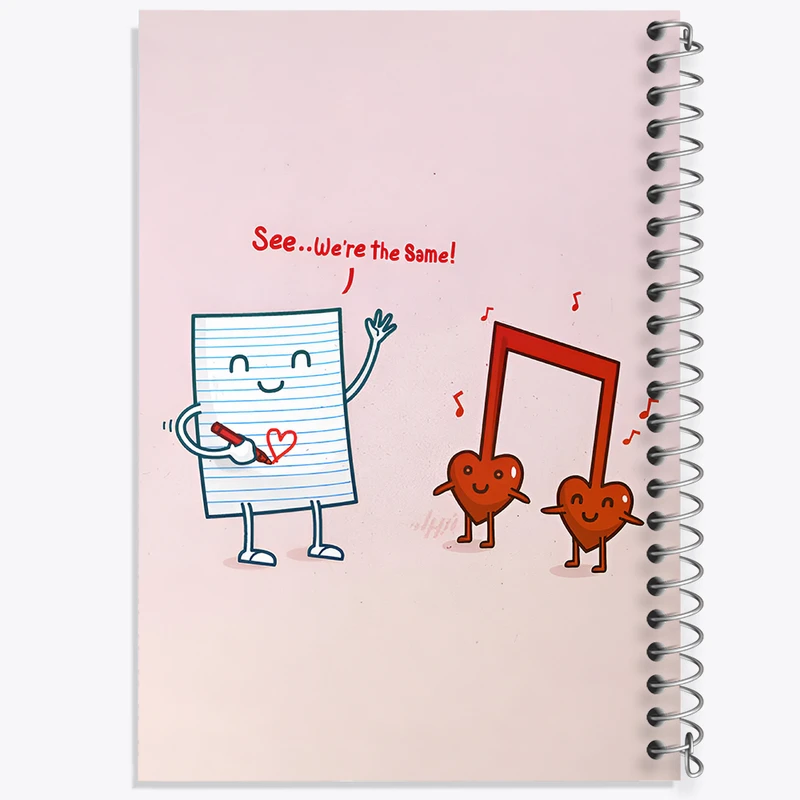 دفتر مشق 100 برگ خندالو طرح نت موسیقی کد N8103