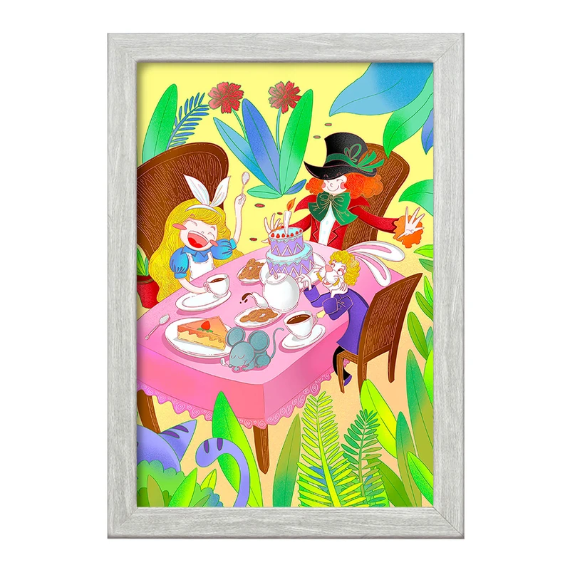 تابلو خندالو طرح آلیس در سرزمین عجایب کد F1